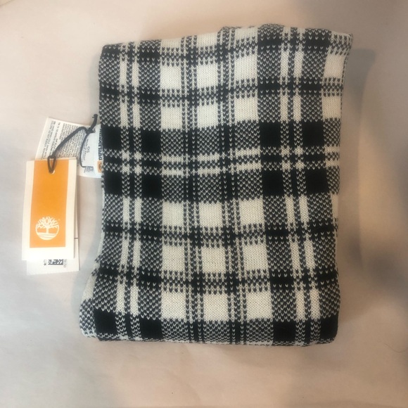 TIMBERLAND Plaid Flat Knit Scarf NWT - Picture 6 of 9